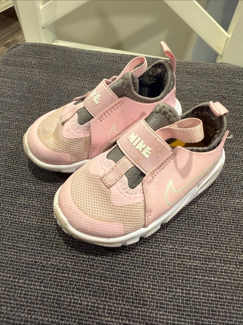 Nike Kids Pink Slip-On Sneaker with White Sole